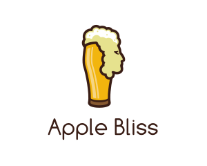 Cider - Beer Foam Head logo design