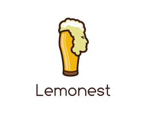 Alcohol - Beer Foam Head logo design