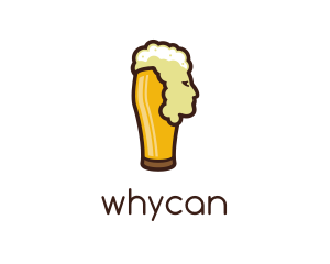 Bachelor Party - Beer Foam Head logo design