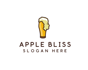 Beer Foam Head logo design