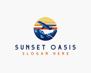 Airplane Travel Vacation logo design