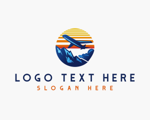 Pin - Airplane Travel Vacation logo design