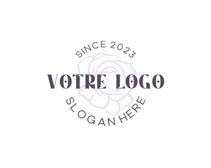 Skincare - Minimalist Rose Wordmark logo design