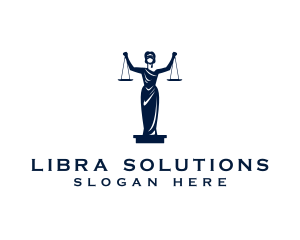 Libra - Female Justice Law logo design