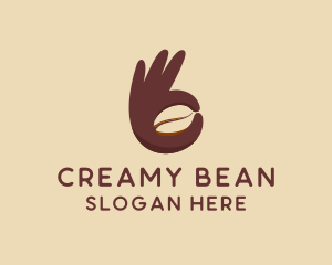 Latte - Cafe Coffee Bean logo design