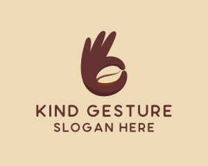 Gesture - Cafe Coffee Bean logo design