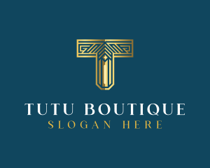 Elegant Boutique Letter T logo design