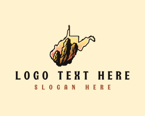 West Virginia - West Virginia Rock Mountain logo design
