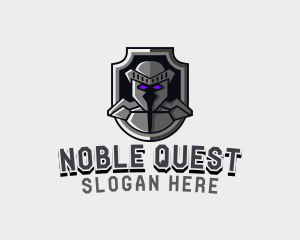 Knighthood - Gamer Knight Shield logo design