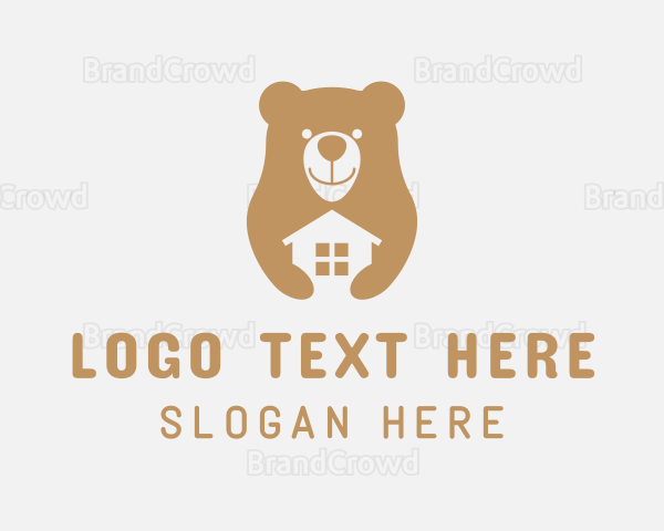 Cute Bear House Logo