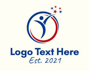 Stars And Stripes - Patriotic Humanitarian Organization logo design