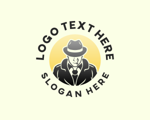 Mysterious Male Investigator logo design