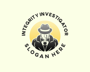 Mysterious Male Investigator logo design