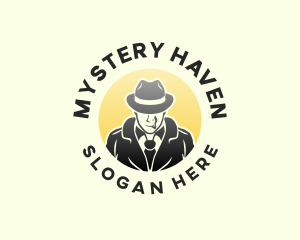 Mysterious Male Investigator logo design