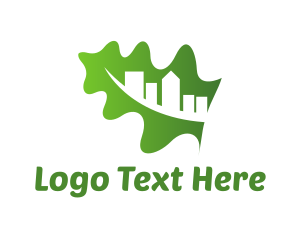 City - Leaf Building City logo design