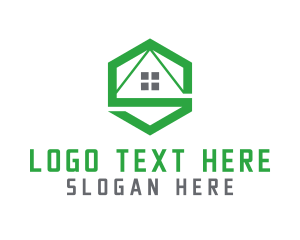 Geometric - Hexagon House S logo design