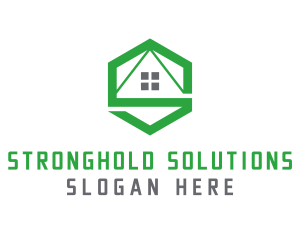 Hexagon House S logo design