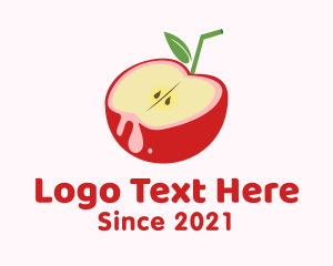 Apple - Natural Apple Juice logo design