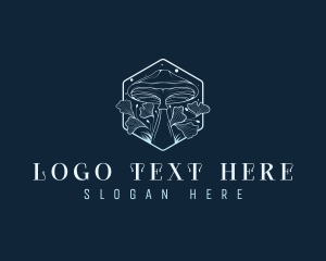 Shroom - Magical Floral Mushroom logo design