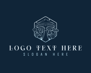 Magical Floral Mushroom Logo