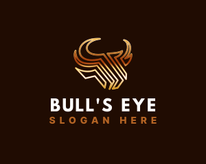 Premium Bull Horn logo design