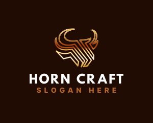 Horn - Premium Bull Horn logo design