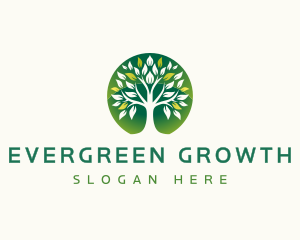 Tree Leaves Plant logo design