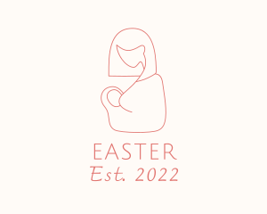 Neonate - Newborn Mom Breastfeeding logo design