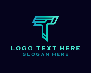 Letter T - Online Game Streamer logo design