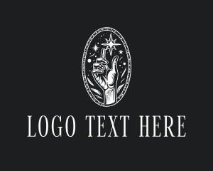 Vintage - Mystical Cosmic Hand logo design