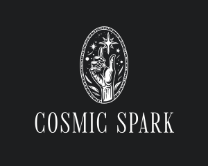 Mystical Cosmic Hand logo design