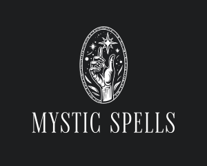 Mystical Cosmic Hand logo design