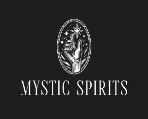 Mystical Cosmic Hand logo design