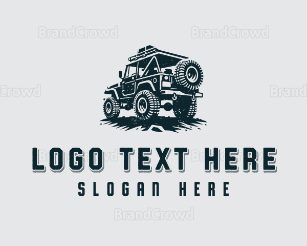 Offroad Jeep Driving Logo