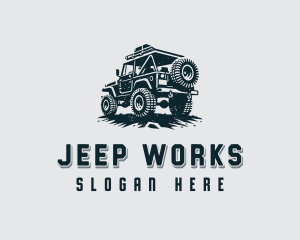 Jeep - Offroad Jeep Driving logo design