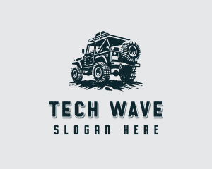 Offroad Jeep Driving logo design