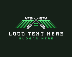 Laborer - Construction Hammer Builder logo design