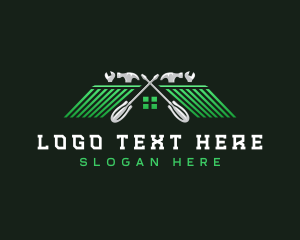 Worker - Construction Hammer Builder logo design