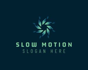 Arrow Spiral Motion logo design