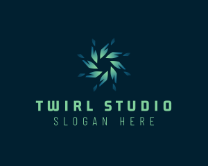 Twirl - Arrow Spiral Motion logo design