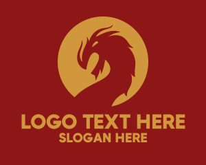 Legend - Angry Dragon Mascot logo design