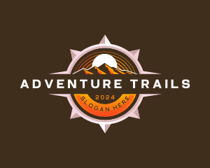 Mountain Compass Adventure logo design