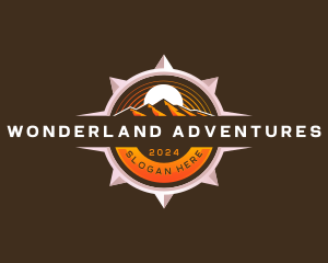 Mountain Compass Adventure logo design