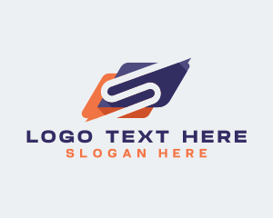 Advertising - Digital App Messaging Letter S logo design