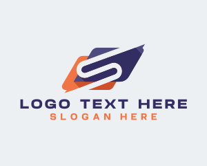 App - Digital App Messaging Letter S logo design
