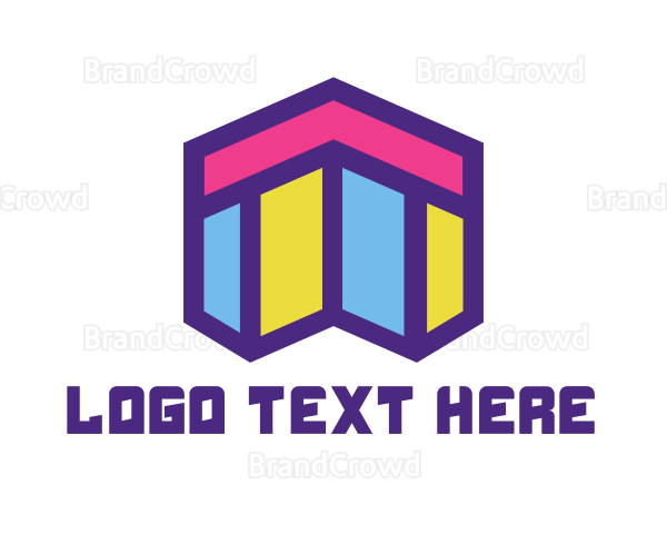 Abstract Mosaic Style Home Logo