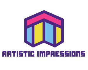 Abstract Mosaic Style Home logo design