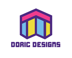 Abstract Mosaic Style Home logo design