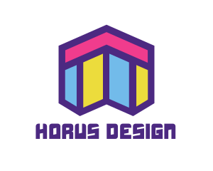 Abstract Mosaic Style Home logo design