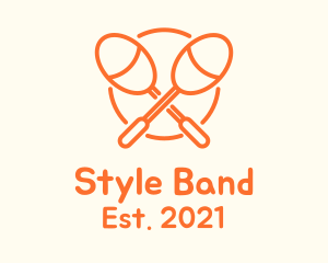 Orange Acoustic Maracas logo design